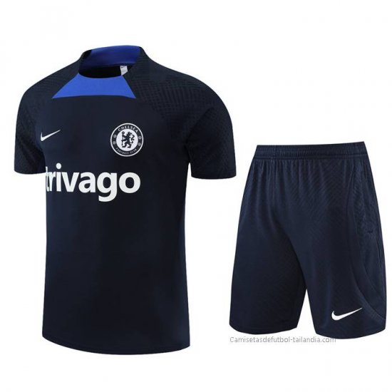 Chandal del Chelsea Manga Corta 2022-2023 Negro - Pantalon Corto - Haga un click en la imagen para cerrar