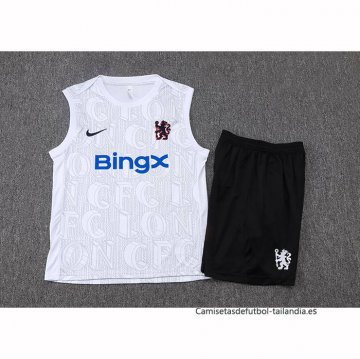 Chandal del Chelsea Sin Mangas 2025-2026 Blanco Gris
