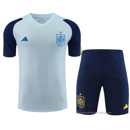 Chandal del Espana Manga Corta 2023-2024 Azul - Pantalon Corto - Haga un click en la imagen para cerrar