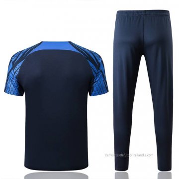 Chandal del Francia Manga Corta 2022-2023 Azul