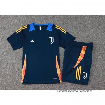 Chandal del Juventus Manga Corta 2024-2025 Azul - Pantalon Corto
