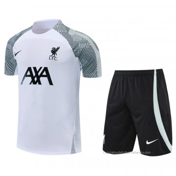Chandal del Liverpool Manga Corta 2022-2023 Blanco - Pantalon Corto Chandal del Liverpool Manga Corta 2022-2023 Blanco - Pantalon Corto