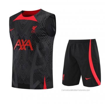 Chandal del Liverpool Sin Mangas 2022-2023 Negro Chandal del Liverpool Sin Mangas 2022-2023 Negro