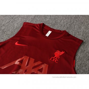 Chandal del Liverpool Sin Mangas 2021-2022 Rojo