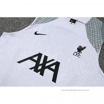 Chandal del Liverpool Sin Mangas 2022-2023 Blanco
