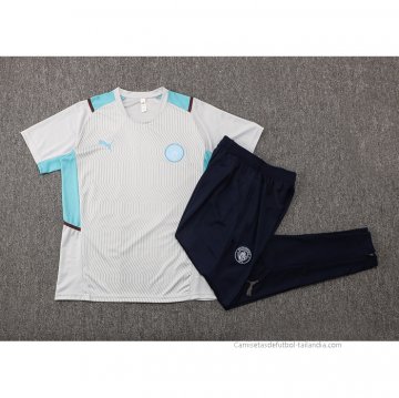 Chandal del Manchester City Manga Corta 2021-2022 Gris
