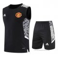 Chandal del Manchester United Sin Mangas 2022-2023 Negro