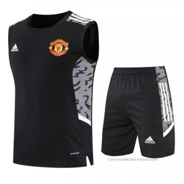 Chandal del Manchester United Sin Mangas 2022-2023 Negro Chandal del Manchester United Sin Mangas 2022-2023 Negro