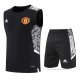Chandal del Manchester United Sin Mangas 2022-2023 Negro