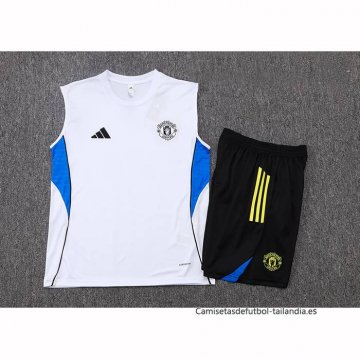 Chandal del Manchester United Sin Mangas 2025-2026 Blanco