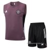 Chandal del Manchester United Sin Mangas 2025-2026 Rojo Purpura Chandal del Manchester United Sin Mangas 2025-2026 Rojo Purpura