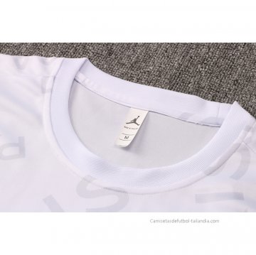 Chandal del Paris Saint-Germain Jordan Manga Corta 2021-2022 Blanco