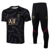 Chandal del Paris Saint-Germain Jordan Manga Corta 2021-2022 Negro Chandal del Paris Saint-Germain Jordan Manga Corta 2021-2022 Negro