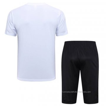 Chandal del Paris Saint-Germain Jordan Manga Corta 2023-2024 Blanco - Pantalon Corto