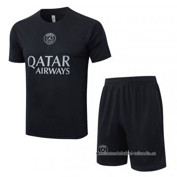 Chandal del Paris Saint-Germain Jordan Manga Corta 2025-2026 Negro - Pantalon Corto