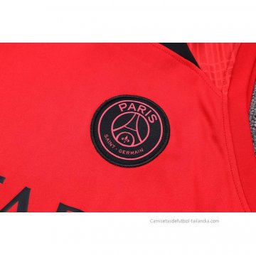 Chandal del Paris Saint-Germain Jordan Sin Mangas 2023-2024 Rojo