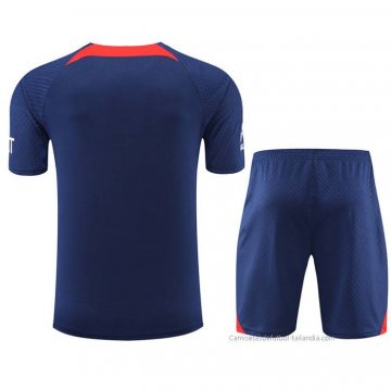 Chandal del Paris Saint-Germain Manga Corta 2022-2023 Azul Oscuro - Pantalon Corto