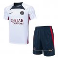 Chandal del Paris Saint-Germain Manga Corta 2023-2024 Blanco - Pantalon Corto