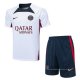 Chandal del Paris Saint-Germain Manga Corta 2023-2024 Blanco - Pantalon Corto