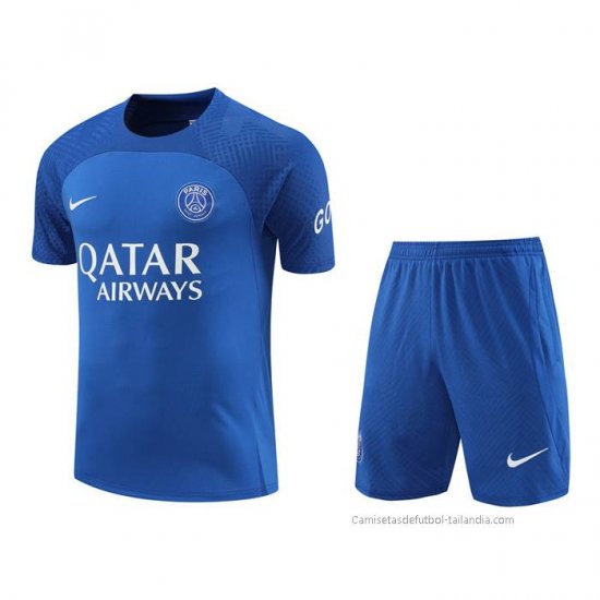 Chandal del Paris Saint-Germain Manga Corta 2022-2023 Azul Oscuro - Pantalon Corto - Haga un click en la imagen para cerrar