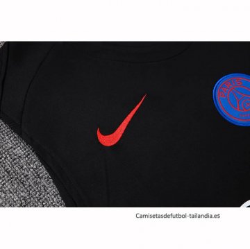 Chandal del Paris Saint-Germain Sin Mangas 2025-2026 Negro