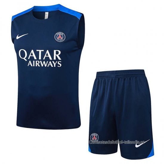 Chandal del Paris Saint-Germain Sin Mangas 2025-2026 Azul - Haga un click en la imagen para cerrar