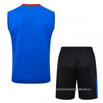 Chandal del Paris Saint-Germain Sin Mangas 2025-2026 Azul Rojo