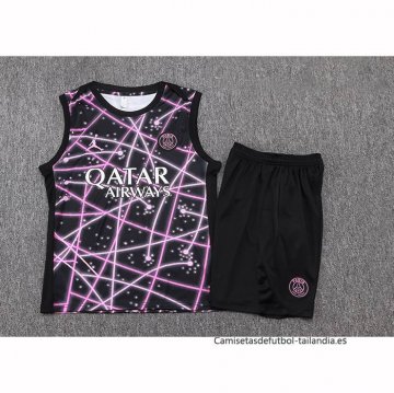 Chandal del Paris Saint-Germain Sin Mangas 2025-2026 Negro Rosa