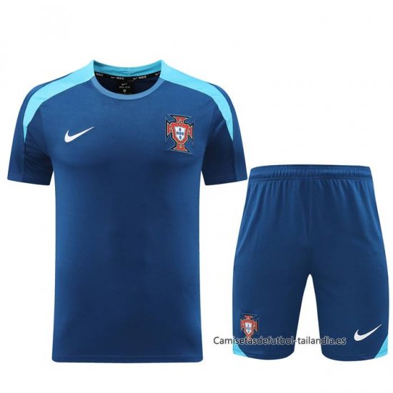 Chandal del Portugal Manga Corta 2024-2025 Azul - Pantalon Corto - Haga un click en la imagen para cerrar