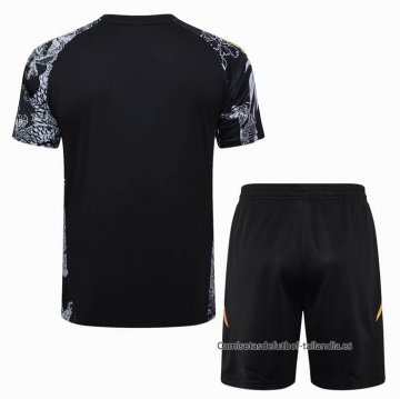 Chandal del Real Madrid Dragon Manga Corta 2024-2025 Negro - Pantalon Corto