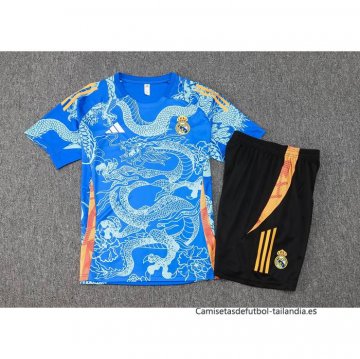 Chandal del Real Madrid Dragon Manga Corta 2024-2025 Azul - Pantalon Corto