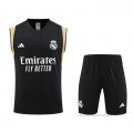 Chandal del Real Madrid Sin Mangas 2023-2024 Negro