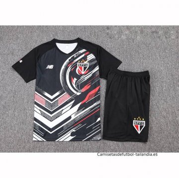 Chandal del Sao Paulo Manga Corta 2025-2026 Negro - Pantalon Corto