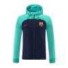 Chaqueta con Capucha del Barcelona 2022-2023 Verde y Azul Chaqueta con Capucha del Barcelona 2022-2023 Verde y Azul