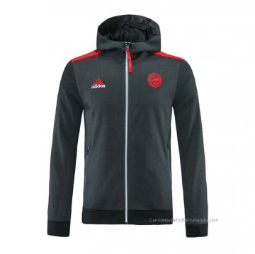 Chaqueta con Capucha del Bayern Munich 2021-2022 Gris Chaqueta con Capucha del Bayern Munich 2021-2022 Gris