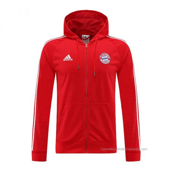 Chaqueta con Capucha del Bayern Munich 2022-2023 Rojo - Haga un click en la imagen para cerrar
