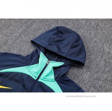 Chaqueta con Capucha del Brasil 2022-2023 Azul