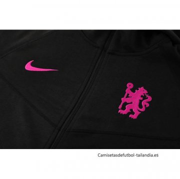 Chaqueta con Capucha del Chelsea 2024-2025 Negro