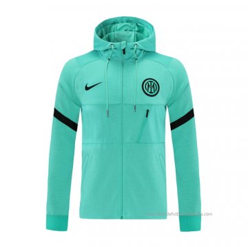 Chaqueta con Capucha del Inter Milan 2021-2022 Verde Chaqueta con Capucha del Inter Milan 2021-2022 Verde