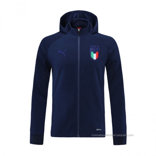 Chaqueta con Capucha del Italia 2021-2022 Azul - Haga un click en la imagen para cerrar