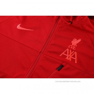 Chaqueta con Capucha del Liverpool 2021-2022 Rojo