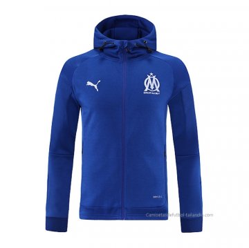 Chaqueta con Capucha del Olympique Marsella 2021-2022 Azul Chaqueta con Capucha del Olympique Marsella 2021-2022 Azul
