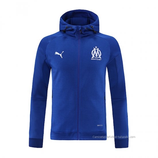 Chaqueta con Capucha del Olympique Marsella 2021-2022 Azul - Haga un click en la imagen para cerrar