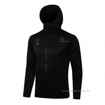 Chaqueta con Capucha del Real Madrid 2021-2022 Negro Chaqueta con Capucha del Real Madrid 2021-2022 Negro