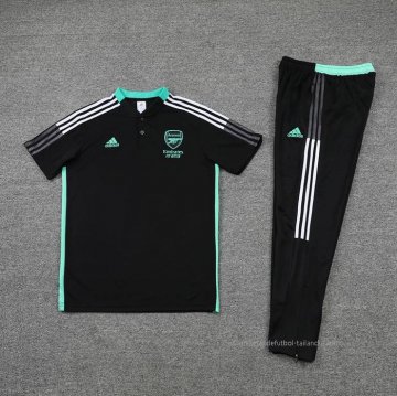 Conjunto Polo del Arsenal 2022-2023 Negro
