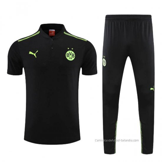 Conjunto Polo del Borussia Dortmund 2022-2023 Negro - Haga un click en la imagen para cerrar