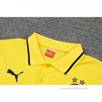 Conjunto Polo del Borussia Dortmund 2022-2023 Amarillo y Blanco