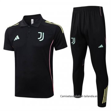 Conjunto Polo del Juventus 2025-2026 Negro Conjunto Polo del Juventus 2025-2026 Negro