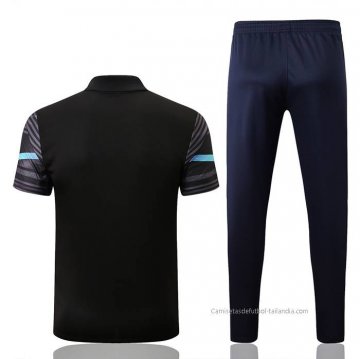 Conjunto Polo del Manchester City 2022-2023 Negro