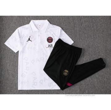 Conjunto Polo del Paris Saint-Germain 2021-2022 Blanco